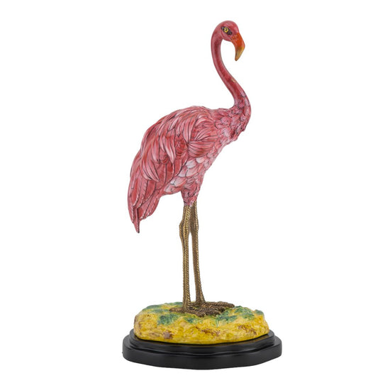 Pink and Red Flamingo statue